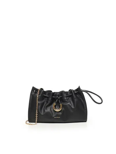 Coccinelle Smooth Leather Clutch In Black