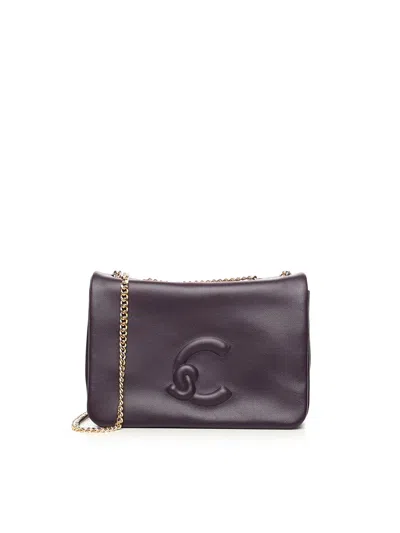 Coccinelle Smooth Leather Mini Bag In Purple