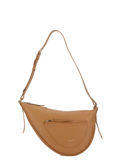 Coccinelle Snuggie Shoulder Bag In Brown