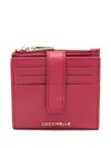 Coccinelle Sleek Minimalist Wallets For Essentials In Red