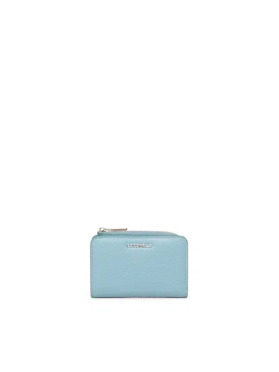 Coccinelle Soft Wallet With Zip In Blue