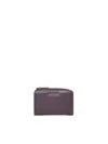 Coccinelle Soft Wallet With Zip In Purple
