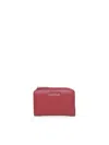 Coccinelle Soft Wallet With Zip In Red