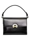 Coccinelle Structured Leather Cross Body Bag In Black