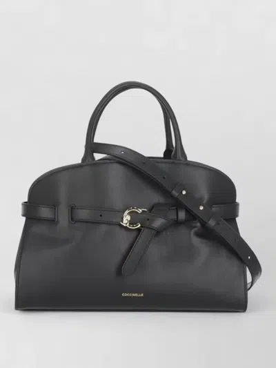 Coccinelle Structured Leather Tote Bag Shoulder Strap