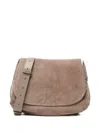 Coccinelle Suede Flap Cross Body Bag