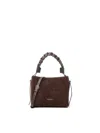 Coccinelle Braided-handle Suede Shoulder Bag