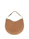 Coccinelle Large Sunup Half-moon Calfskin Shoulder Bag