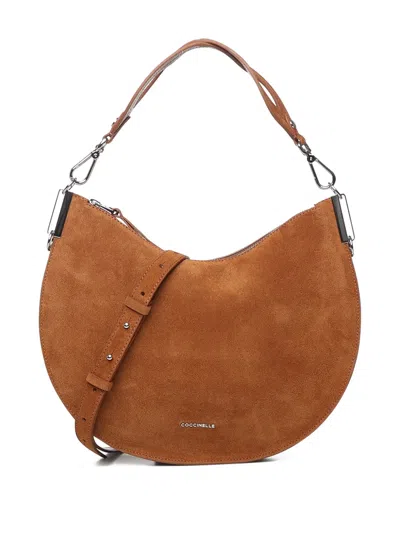 Coccinelle Sunup Shoulder Bag In Brown