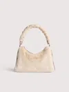 Coccinelle Synthetic Fur And Grained Leather Shoulder Bag Boheme Synthetic Fur Small