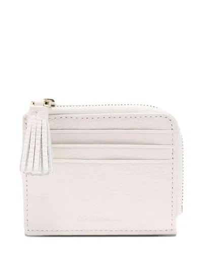 Coccinelle Tassel Cardholder In White