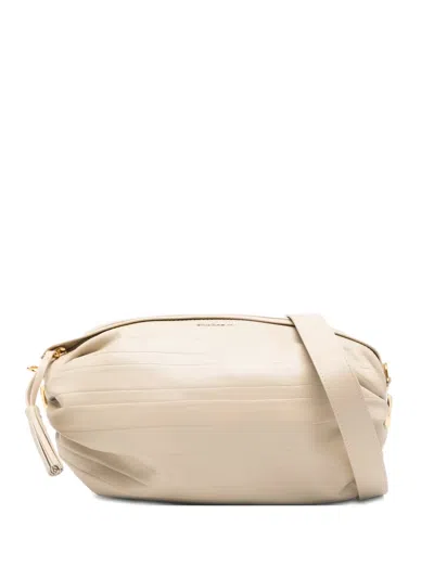 Coccinelle Tassel-detail Shoulder Bag In Neutral