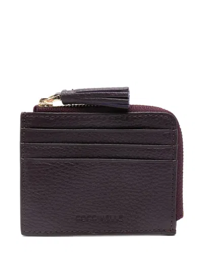 Coccinelle Tassel-detail Zip Wallet In Purple