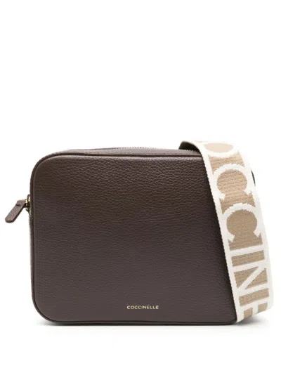 Coccinelle Tebe Shoulder Bag In Marrone