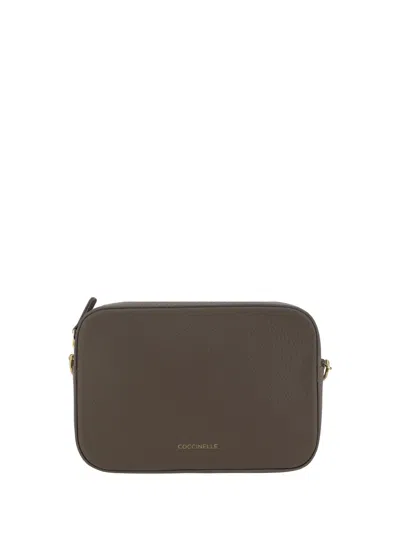 Coccinelle Tebe Shoulder Bag In Warm Taupe 2