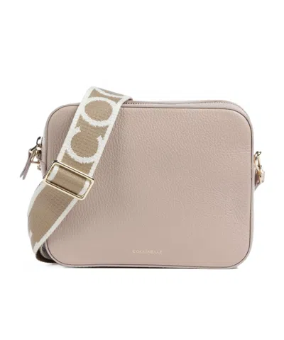 Coccinelle Tebe Zipper Shoulder Bag In Rosette