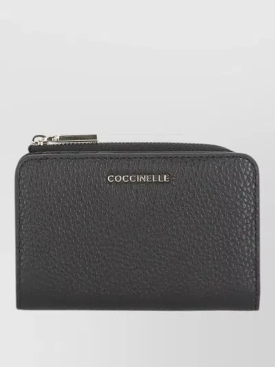 Coccinelle Textured Leather Compact Folding Cardholder