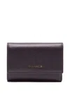 Coccinelle Textured Leather Wallet In Black