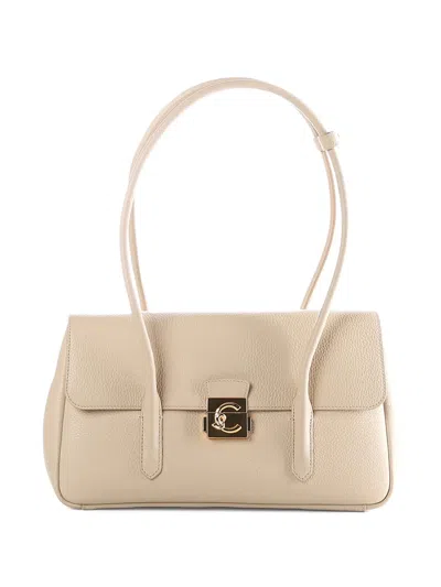 Coccinelle Textured Shoulder Bag In Red