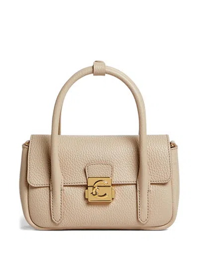 Coccinelle Top-handle Tote Bag In Neutral