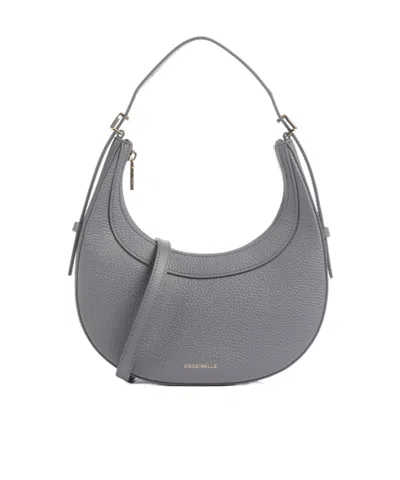Coccinelle Top-handle Shoulder Bag In Gray