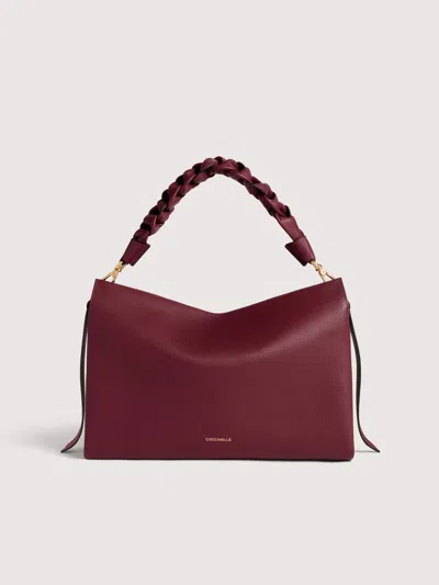 Coccinelle Two-sided Leather Shoulder Bag Boheme Medium