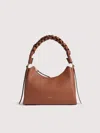 Coccinelle Two-sided Leather Shoulder Bag Boheme Small In Multi
