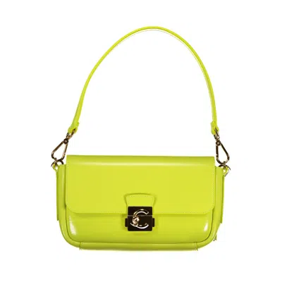 Coccinelle Verde Leather Women Handbag In Green