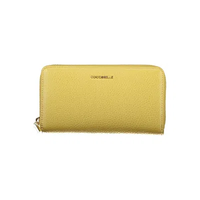 Coccinelle Verde Leather Women Wallet In Gold