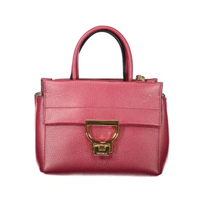 Coccinelle Viola Leather Women Handbag In Burgundy