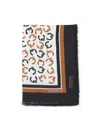Coccinelle Viscose And Wool Scarf In Black