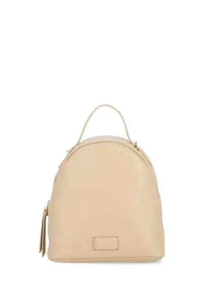 Coccinelle Voile Backpack In Beige
