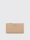Coccinelle Metallic Soft Wallet In Beige