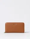 Coccinelle Wallet  Woman Color Leather In 黄棕色