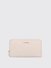 Coccinelle Metallic Soft Wallet In Pink