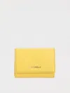 Coccinelle Metallic Soft Wallet In Yellow