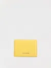 Coccinelle Metallic Soft Wallet In Yellow