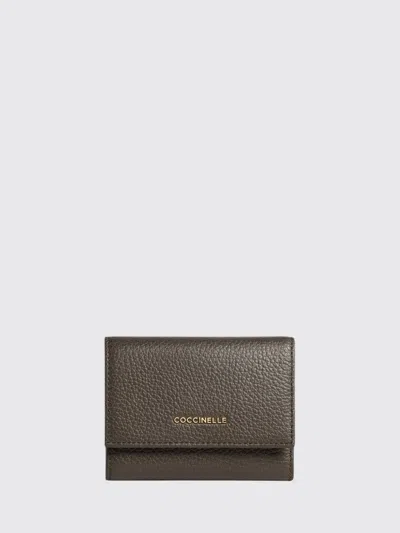 Coccinelle Wallet Woman Color Grey In Brown