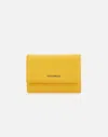 Coccinelle Chic Leather Green Wallet With Multiple Compartments