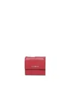 Coccinelle Metallic Sof Red Grain Soft Wallet
