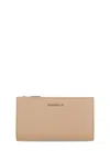 Coccinelle Metallic Soft Wallet In Beige