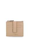 Coccinelle Metallic Soft Wallet In Brown