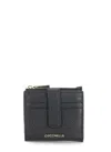 Coccinelle Metallic Soft Button Wallet In Black