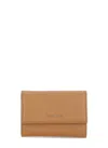 Coccinelle Metallic Soft Wallet In Brown