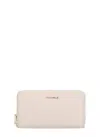 Coccinelle Metallic Soft Wallet In Pink