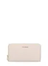Coccinelle Metallic Soft Wallet In Pink