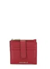 Coccinelle Sleek Minimalist Wallets For Essentials In Red