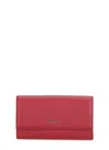 Coccinelle Metallic Soft Wallet In Red