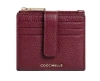 Coccinelle Leather Zip-fastening Wallet In Burgundy