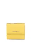 Coccinelle Metallic Soft Wallet In Yellow